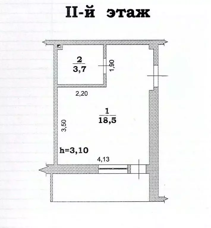 Студия Севастополь ул. Челюскинцев, 49/3 (22.2 м) - Фото 2