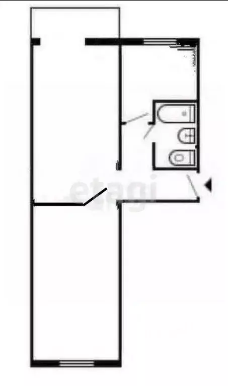 2-к кв. Сахалинская область, Южно-Сахалинск просп. Мира, 237 (47.5 м) - Фото 1