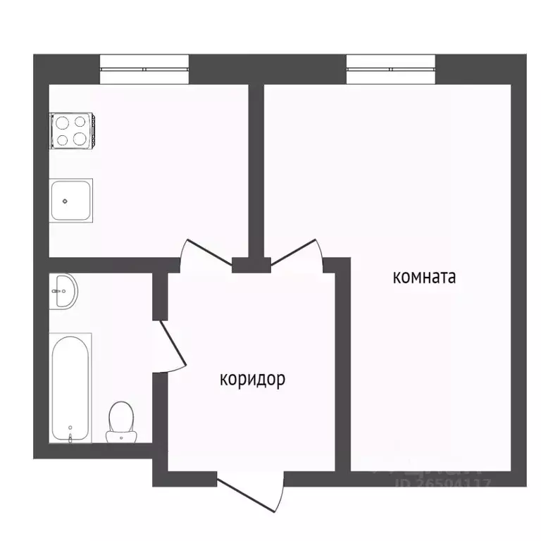 1-к кв. Севастополь ул. Александра Маринеско, 8А (52.0 м) - Фото 2