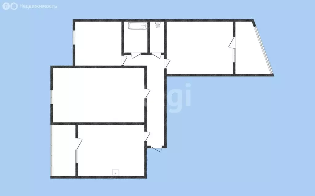 3-комнатная квартира: Черкесск, улица Карла Маркса, 101 (64.3 м) - Фото 1