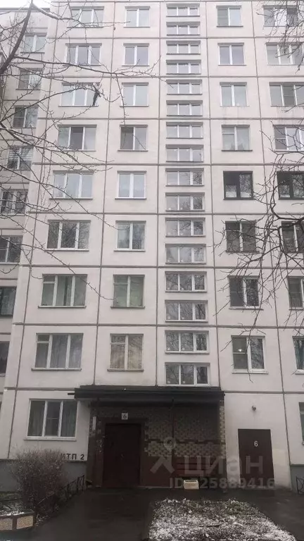 1-к кв. Санкт-Петербург ул. Брянцева, 2К1 (31.0 м) - Фото 1