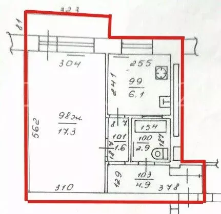 1-к кв. Калининградская область, Калининград Казанская ул., 2 (32.8 м) - Фото 1