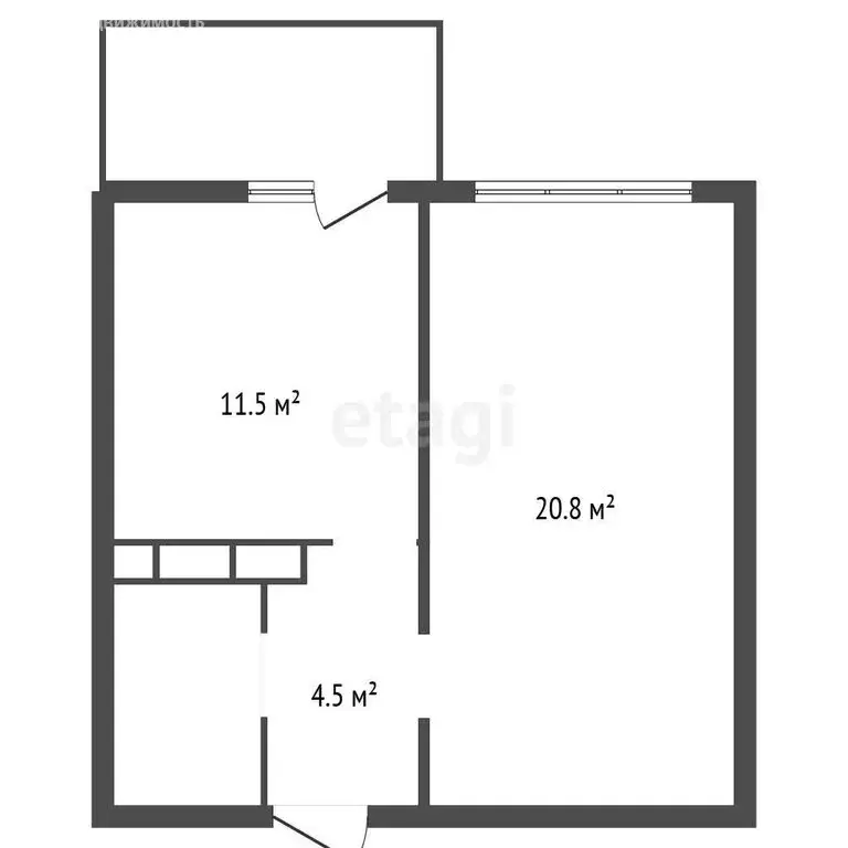 1-комнатная квартира: Воронеж, улица Маршала Одинцова, 25Б/5 (40.3 м) - Фото 1