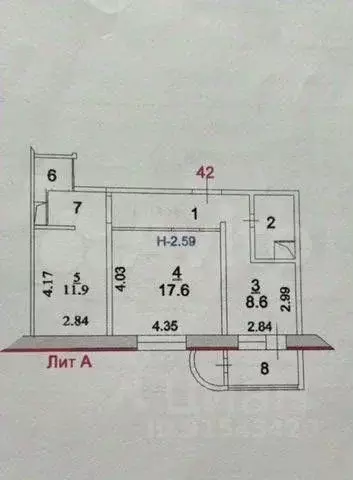 2-к кв. Московская область, Сергиев Посад ул. Матросова, 2/1 (55.8 м) - Фото 2