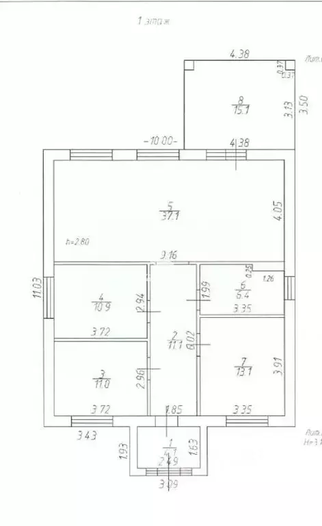 Дом в Татарстан, Высокогорское с/пос, пос. Инеш ул. Абдурахмана ... - Фото 2