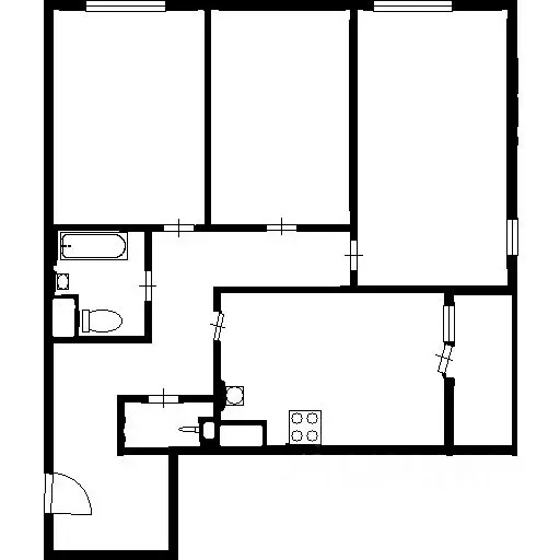 3-к кв. Санкт-Петербург ул. Военная, 18к2 (86.0 м) - Фото 1