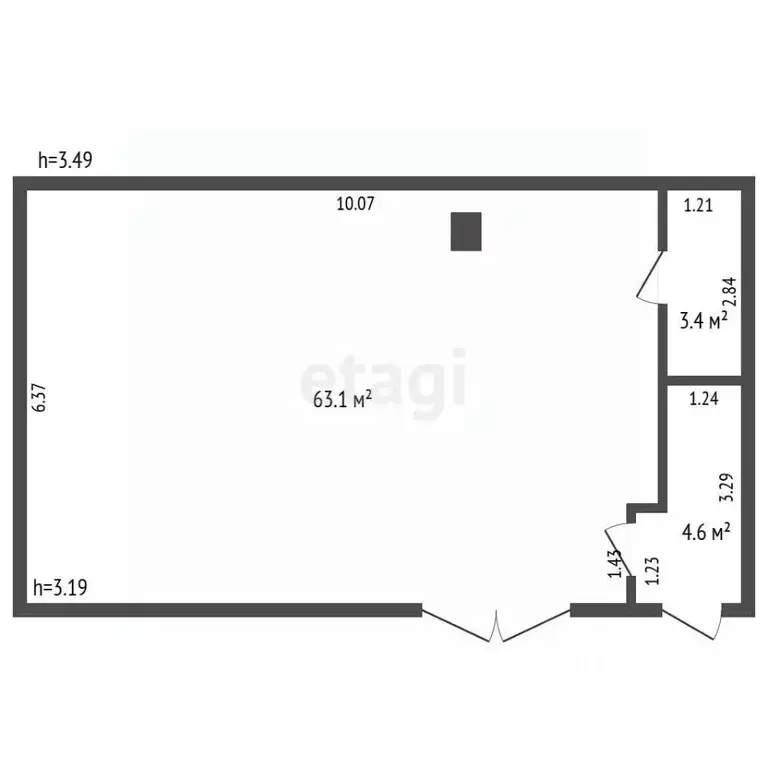 Гараж в Забайкальский край, Чита Хабаровская ул., 84В (71 м) - Фото 2
