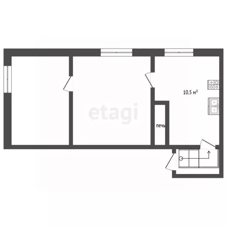 1-к кв. Тамбовская область, Тамбов Советская ул., 96 (29.5 м) - Фото 1