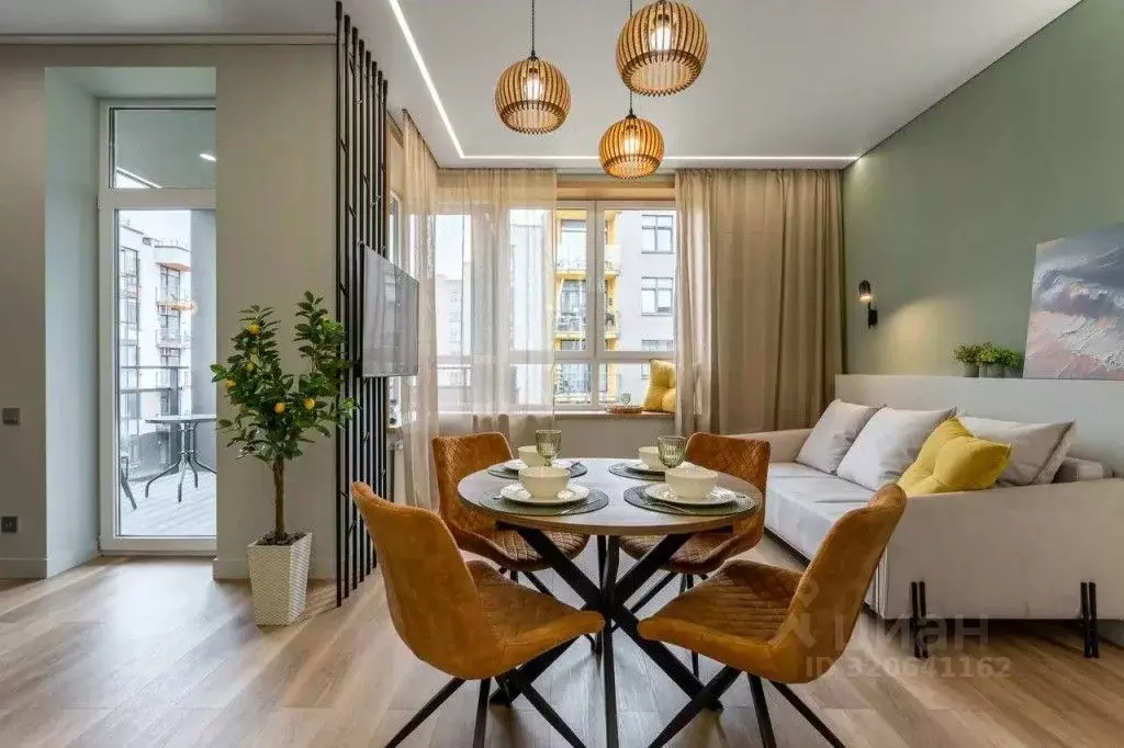 1-к кв. Калининградская область, Светлогорск Ольховая ул., 32к13 (52.0 ... - Фото 2