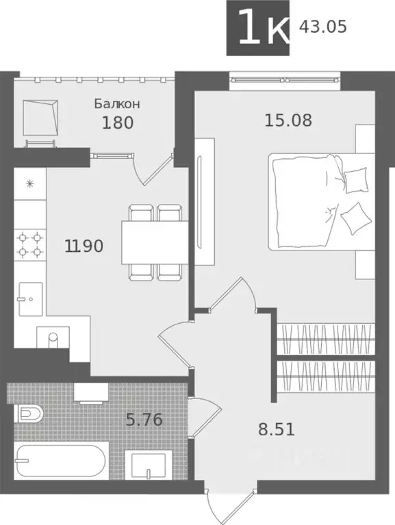 1-к кв. Калининградская область, Светлогорск Лесная Сказка жилой ... - Фото 0