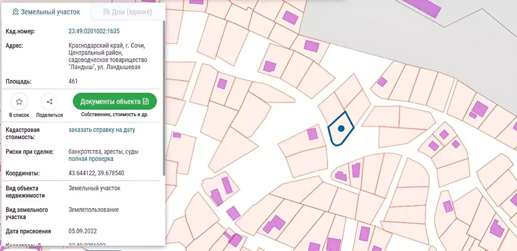 Участок в Краснодарский край, Сочи Ландыш садовое товарищество,  (18.4 ... - Фото 1