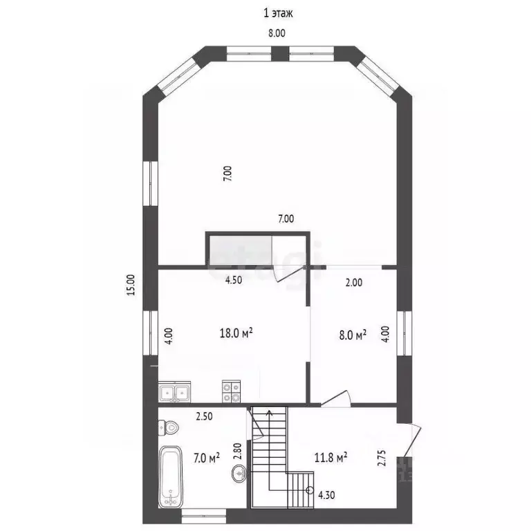 Дом в Томская область, Томский район, с. Калтай ул. Ленина (280 м) - Фото 2