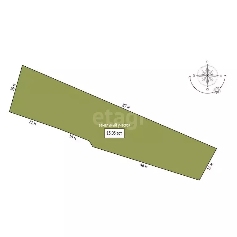 Участок в село Черемхово, улица Кирова (15 м) - Фото 1