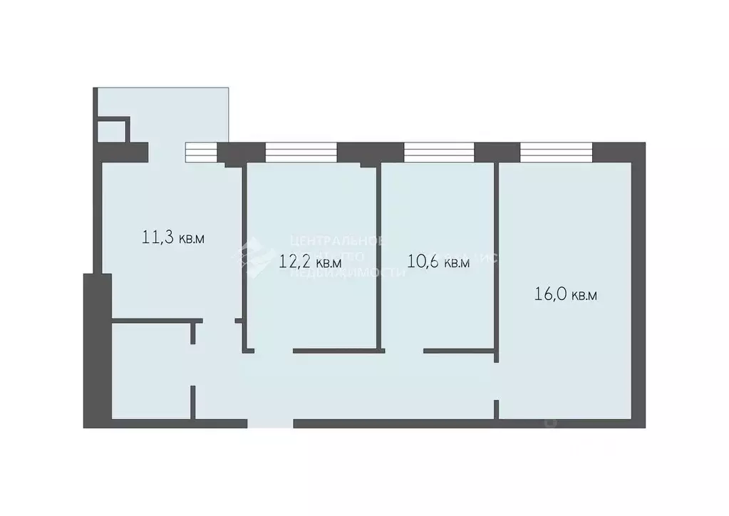 3-к кв. Рязанская область, Рязанский муниципальный округ, с. Дядьково ... - Фото 2