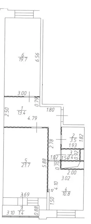 2-комнатная квартира: Одинцово, улица Маршала Жукова, 23к1 (71.9 м) - Фото 1