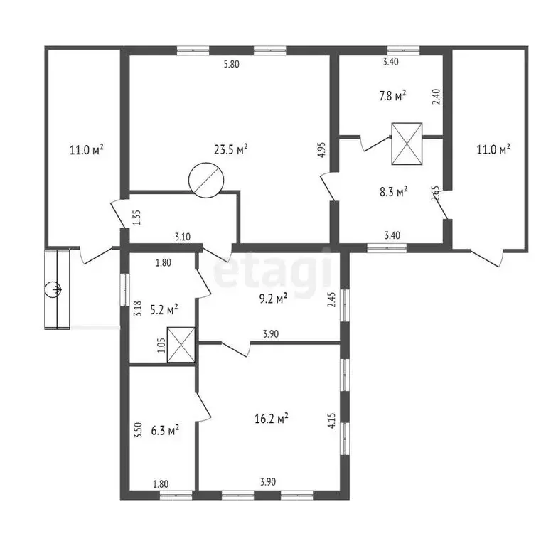 Дом в Ялуторовск, улица Максима Горького (41 м) - Фото 2