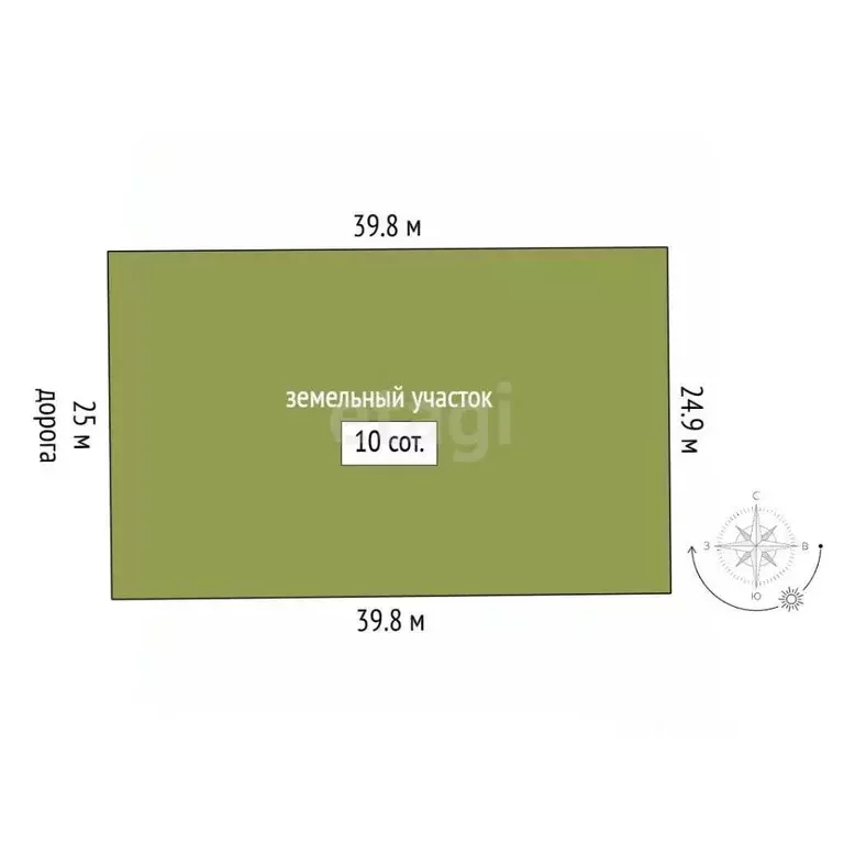 Участок в Тюменская область, Тобольск ул. Гумбольдта, 5 (10.0 сот.) - Фото 2