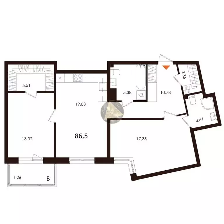 2-комнатная квартира: Сестрорецк, Авиационная улица, 5к3 (86.5 м) - Фото 1
