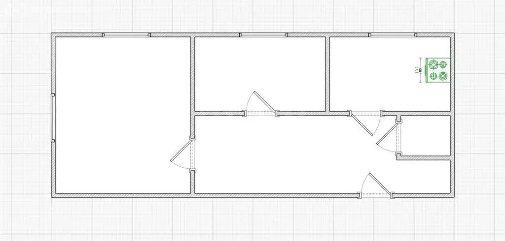 2-комнатная квартира: Кострома, улица Борьбы, 6 (42.8 м) - Фото 1