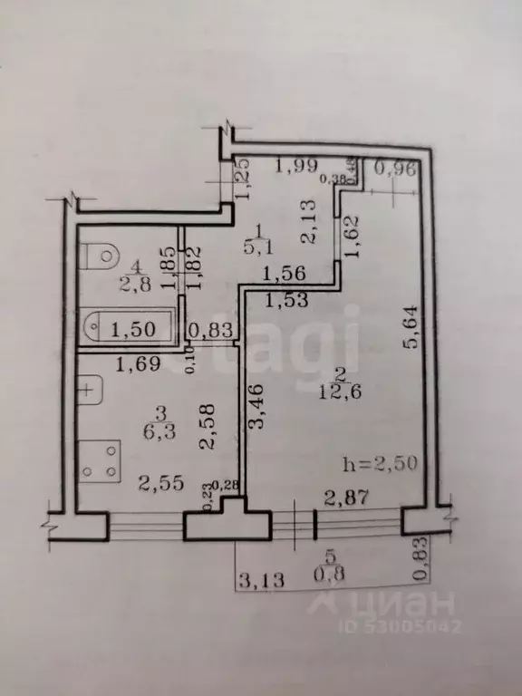 1-к кв. Забайкальский край, Чита ул. Весенняя, 26 (26.8 м) - Фото 2