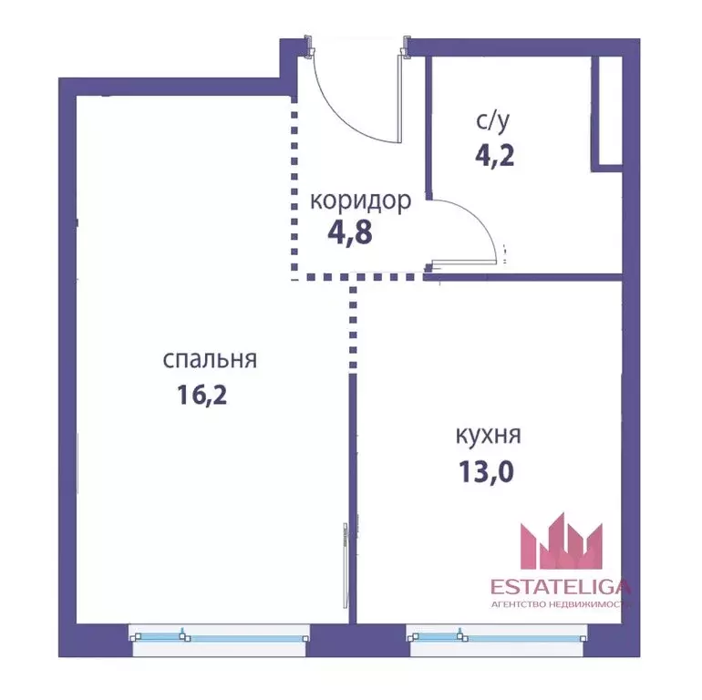 1-комнатная квартира: Москва, проезд Шелихова, 2 (38.2 м) - Фото 0