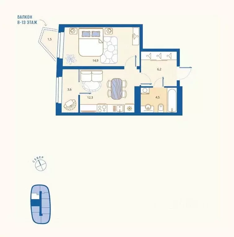 1-к кв. Пензенская область, Пенза Арбеково жилрайон, Дальнее Арбеково ... - Фото 0