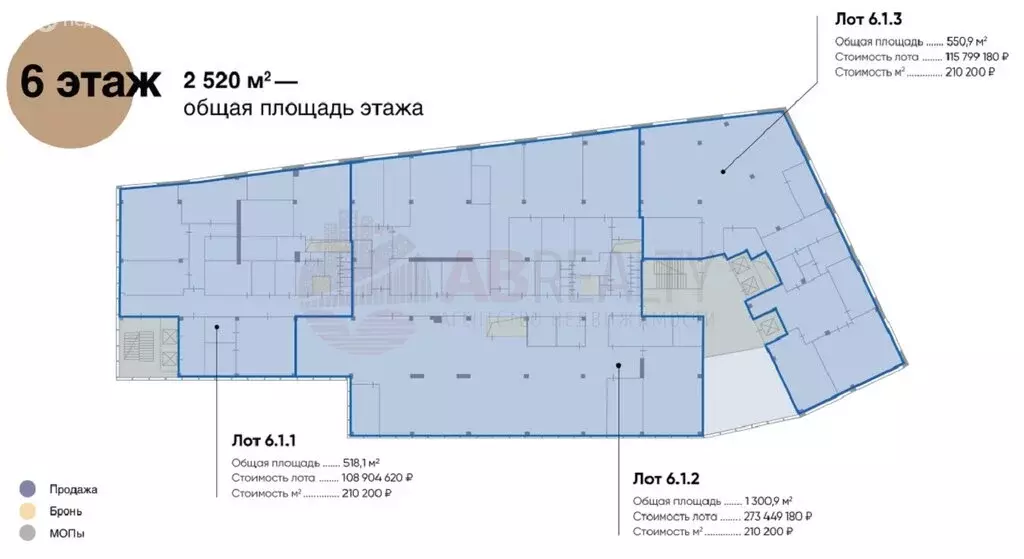 Офис (1300.9 м) - Фото 1