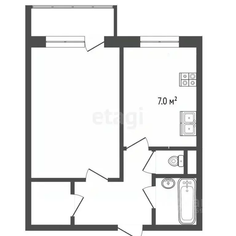 1-к кв. Ярославская область, Ярославль ул. Саукова, 6 (30.0 м) - Фото 1