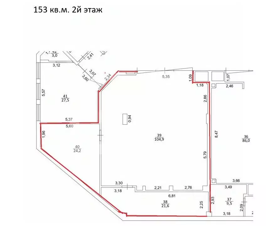 Помещение свободного назначения в Москва Енисейская ул., 19к1 (154 м) - Фото 2