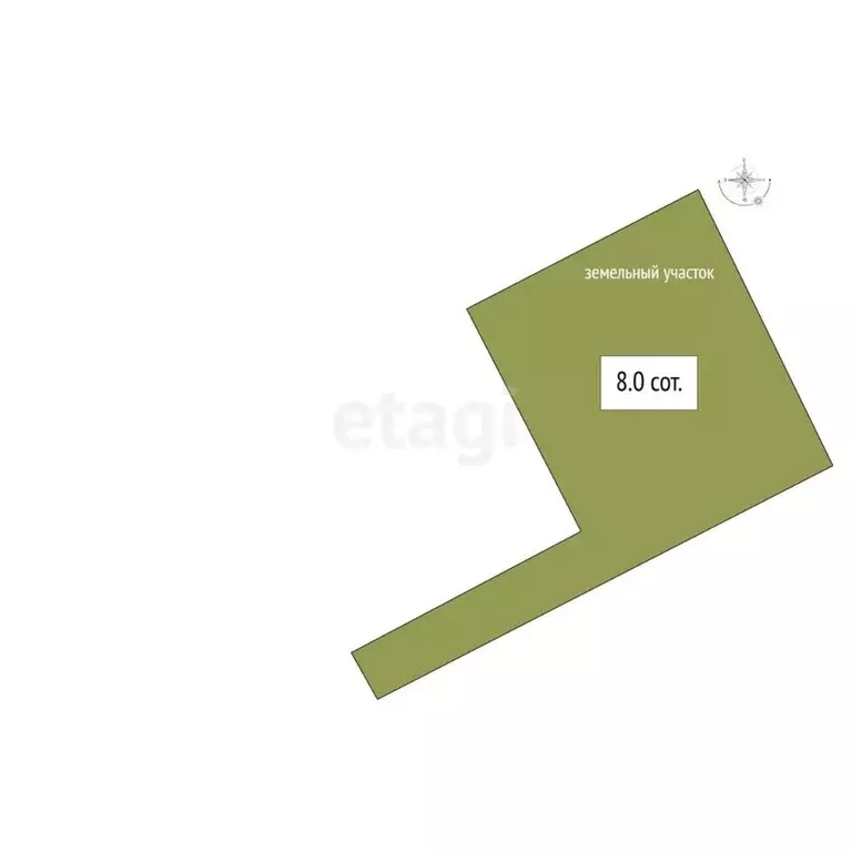 Участок в Новосибирская область, Бердск Отрадная ул., 3 (8.85 сот.) - Фото 2