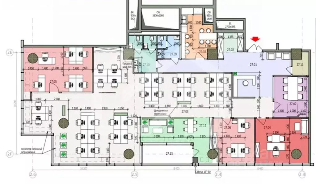 Помещение свободного назначения в Москва Шмитовский проезд, 37с2 (340 ... - Фото 2