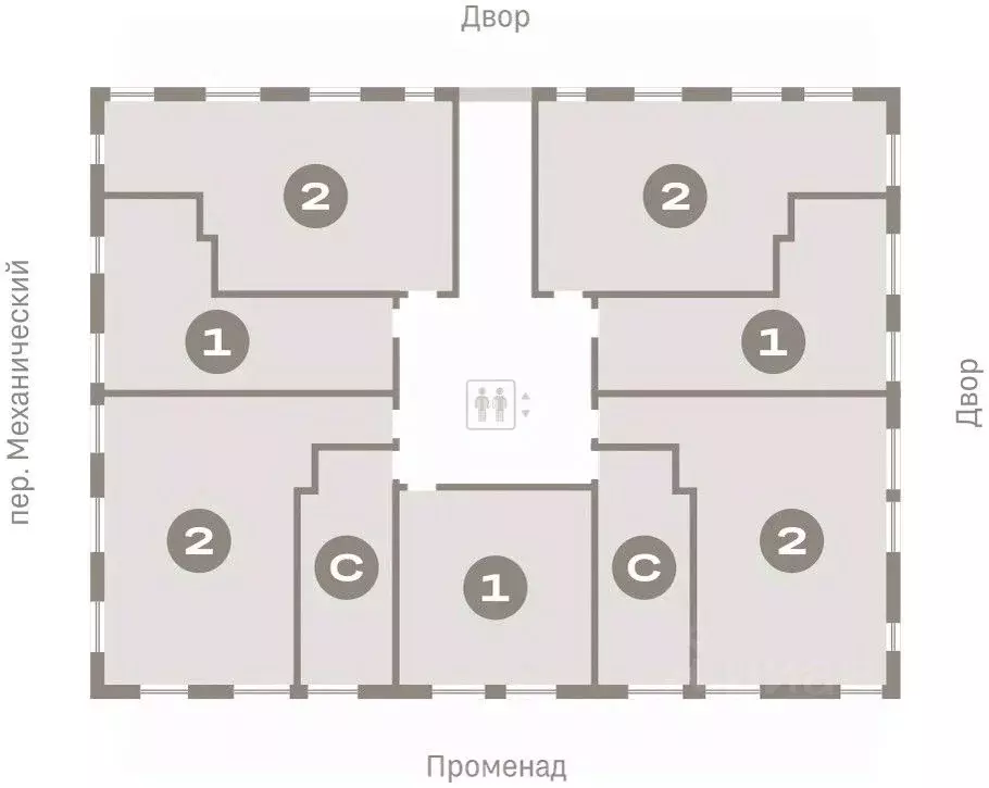 2-к кв. Свердловская область, Екатеринбург пер. Ритслянда, 15 (69.88 ... - Фото 1