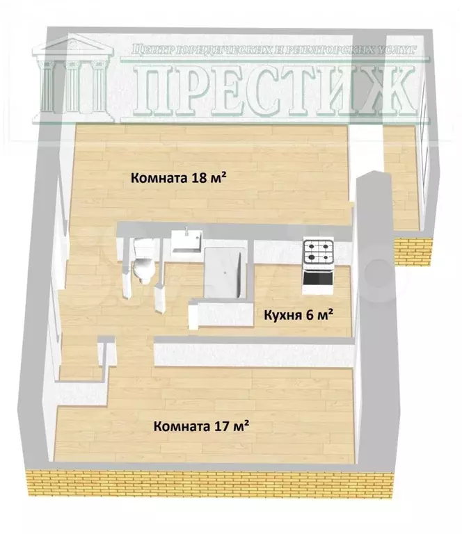 2-к. квартира, 44,4 м, 5/5 эт. - Фото 0