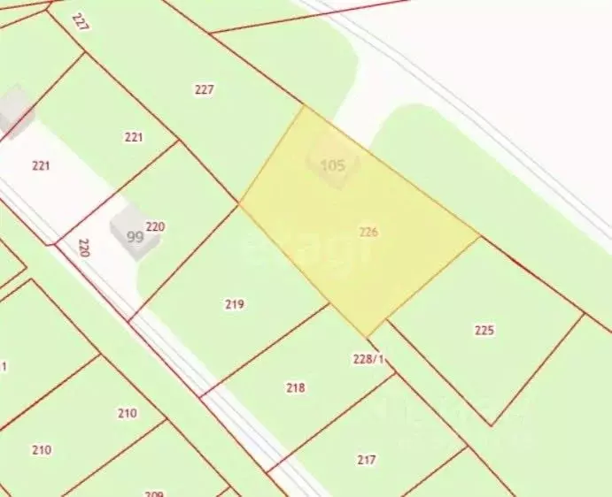 Участок в Татарстан, Казань Залесный садоводческое товарищество, 105 ... - Фото 2