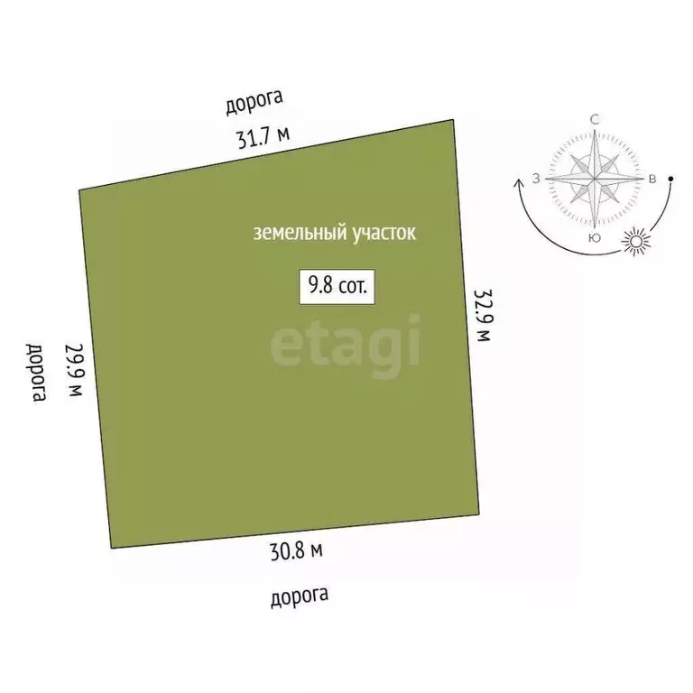 Участок в Тюменская область, Тюменский муниципальный округ, ... - Фото 2