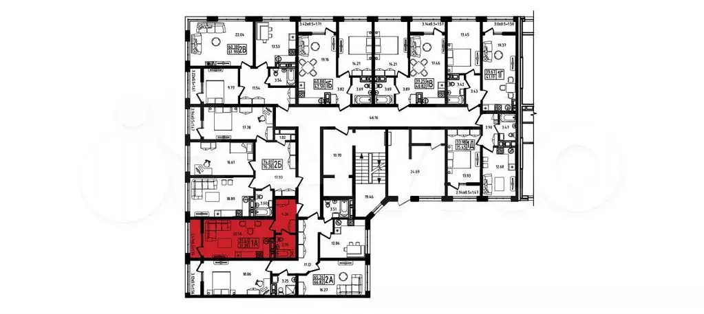 Квартира-студия, 31,4 м, 1/10 эт. - Фото 1