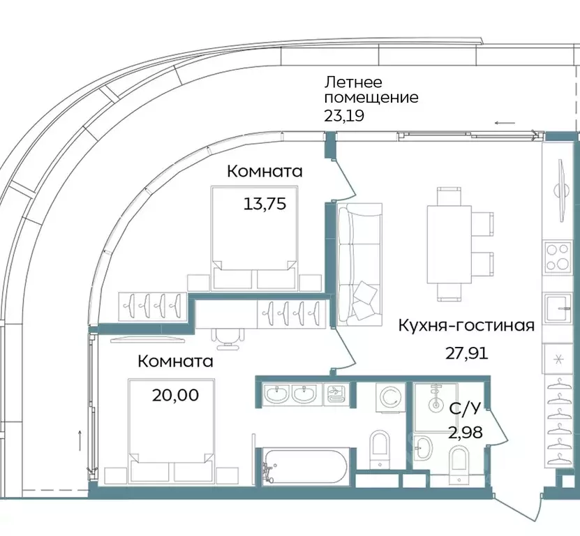 3-к кв. Крым, Саки ул. Морская (87.83 м) - Фото 1