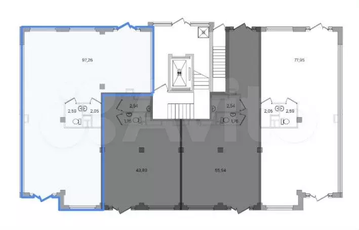 Продажа помещения свободного назначения 102 м2 - Фото 1