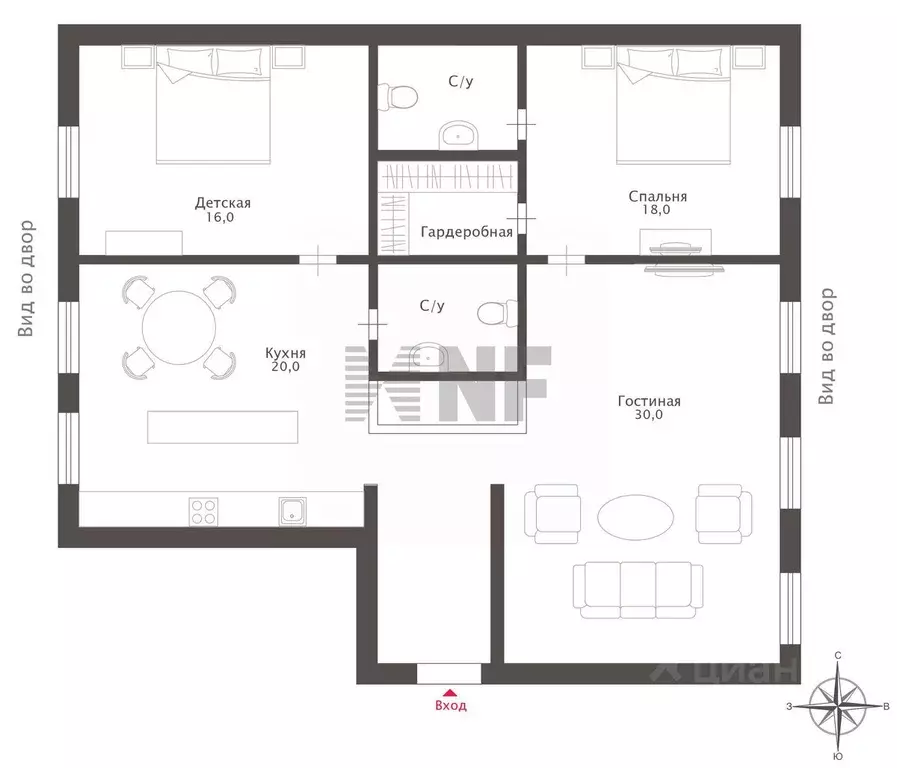 3-к кв. Москва ул. Малая Дмитровка, 23/15С2 (131.1 м) - Фото 1