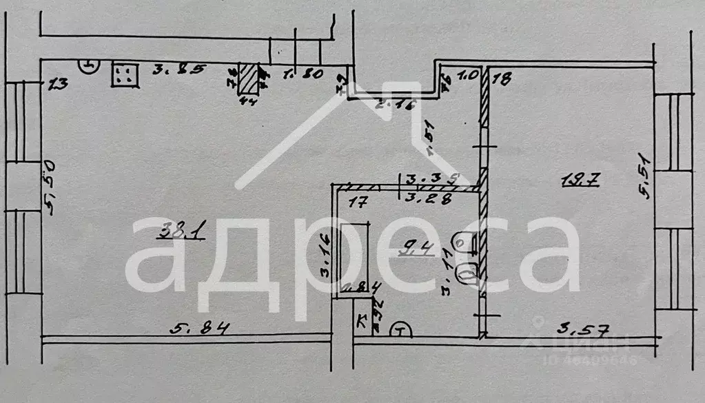 2-к кв. Самарская область, Самара Чапаевская ул., 232 (67.2 м) - Фото 2