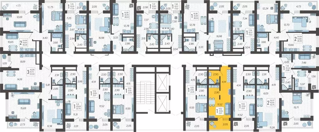 Квартира-студия: Сочи, микрорайон Бытха, Ясногорская улица, 16/2 к12 ... - Фото 1