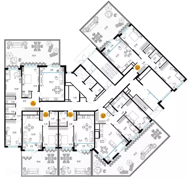 2-комнатная квартира: Рязань, улица Земнухова, 3 (98.22 м) - Фото 1