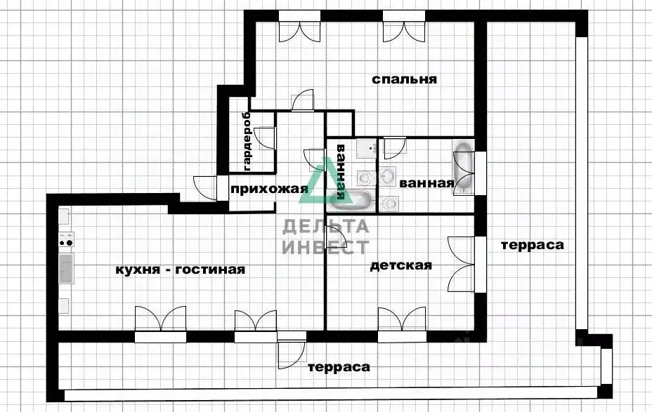 3-к кв. Башкортостан, Уфа ул. Энтузиастов, 7 (107.0 м) - Фото 1
