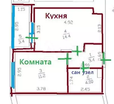 1-к. квартира, 33 м, 7/9 эт. - Фото 0
