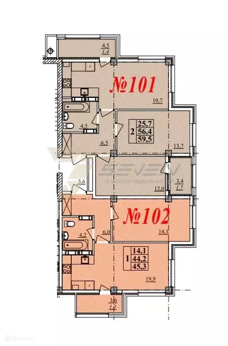Продаётся 4-к квартира, 104.7 м - Фото 0