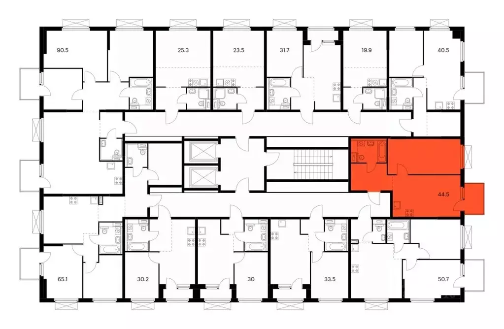1-к кв. Приморский край, Владивосток Босфорский Парк жилой комплекс, 5 ... - Фото 2