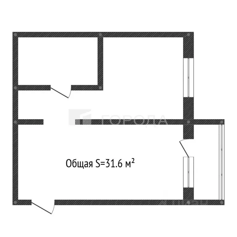 1-к кв. Кемеровская область, Новокузнецк просп. Авиаторов, 89В (31.6 ... - Фото 2