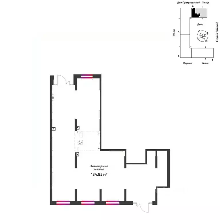 Торговая площадь в Тюменская область, Тюмень ул. Андрея Кореневского, ... - Фото 1