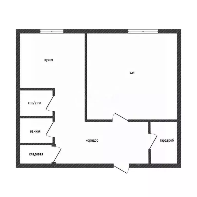 1-к кв. Алтайский край, Бийск Ленинградская ул., 33/1 (34.9 м) - Фото 2