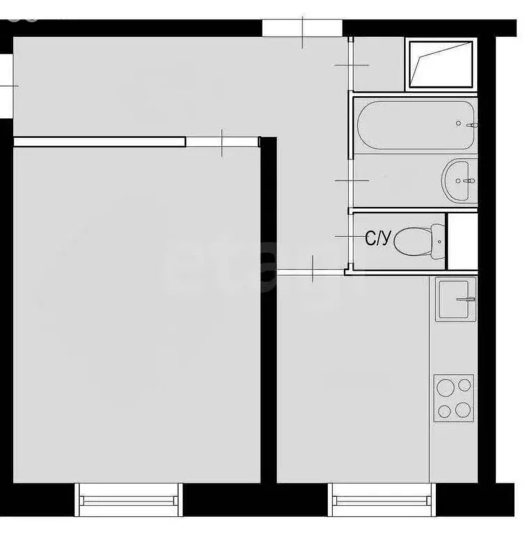 1-комнатная квартира: Липецк, Первомайская улица, 65 (31 м) - Фото 0